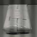 YZ HOME White Linen 100% Blackout Pinch Pleated Curtains 108 Inches Long 2 Pages for Living Room Back Tab Thermal Insulated Black Out Drapes Living Room High Ceiling Length 9 Ft