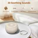 Portable Travel Sound Machine White Noise Machine 40h Battery Brown Noise Machine 30 Soothing Sounds & Hushing Sound for Baby 4 Timers Memory Function 32 Adjustable Volume for Kids Adults Home Office