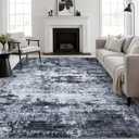 6x9 Area Rug Living Room: Modern Washable Indoor Carpet Black
For Bedroom Dining Room Farmhouse Nursery Hallway Office,Modern Abstract,Machine washable,Non-Slip,Stain Resistant,Indoor