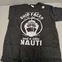 Time to Get Ship Faced and a Little Nauti Cruise Ship TShirt, Size M