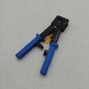 EZ RJ45 Professional Crimper Tool Pass Through Cat5 Cat5e Cat6 Crimping Tool for RJ45/RJ12 Regular and End-Pass-Through connectors