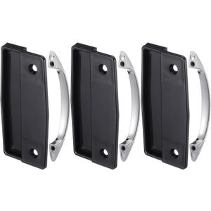 3 Pack Sliding Screen Door Handle Replacement Kits Including 3 Black Inside Handle and 3 Chrome Outside Handle Plastic Screen Door Pull 3 Pack Sliding Screen Door Handle Replacement Kits Including 3 Black Inside Handle and 3 Chrome Outside Handle Plastic Screen Door Pull