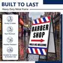 Barber Shop Sign 24" x 36" Barber Shop Walk Ins Welcome Sidewalk Sign