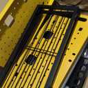 Power Tool Organizer Wall Mount,Cordless Drill Organizer,4 Layers Large Capacity Tool Rack with 8 Drill Holders(YELLOW)