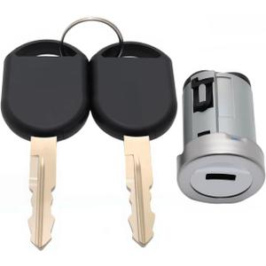 Ignition Lock Cylinder with 2 Transponder Keys - Compatible with Ford F-Series (F150/F250/F350), Focus, Escape, Mustang, Lincoln, Mercury & Ma-zda - Replaces 924-717/4L3Z11582BB