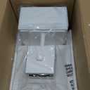 Porch Light with GFCI Outlets Built-in, Motion Sensor Dusk to Dawn Outdoor Light Fixture Wall Lantern, Aluminum Anti-rust Outside Wall Sconce Front Door, White Exterior Wall Light for Patio Garage