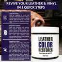 Leather Hero Leather Color Restorer for Couches, Leather Scratch Remover, Leather Couch Scratch Repair for Furniture and Car Seats - Complete Kit, Non-Toxic, Made in The USA (White)