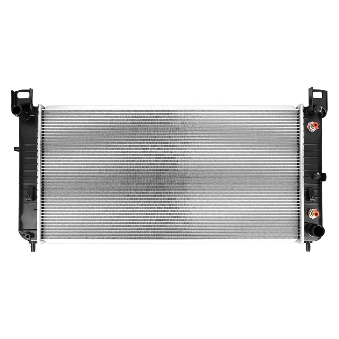 Autoexact CU2423 Radiator for 1999-2016 Chevy Silverado Suburban Tahoe Avalanche Cheyenne, Engine Radiator for 1999-2013 GMC Sierra Yukon, for Cadillac Escalade/ESV/EXT/Hummer H2, with TOC, w/o EOC