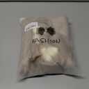 Vemonllas Newborn Photography Props Outfits Girl Boy Teddy Bear Hat with Wrap Stretch Blanket Baby Photo Props (Coffee)