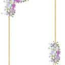 6.6FT x 4FT Gold Wedding Arches for Ceremony Rectangular Metal Balloon Arch Stand Kit Garden Floral Square Arch Frame Background for Anniversary Birthday Party Bridal Shower Decoration Home Decor
