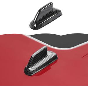 RT-TCZ Roof Antenna Cover Trim Decoration Exterior Accessories for Chevy Silverado/Suburban/Tahoe 2014-2018,for GMC Yukon/Sierra 2014-2018,for Cadillac Escalade 2014-2018 (Black Carbon Fiber)