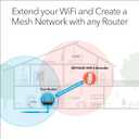 NETGEAR WiFi 6 Mesh Range Extender (EAX15) - Add up to 1,500 sq. ft., 20 Devices with AX1800 Dual-Band Wireless Signal Repeater (up to 1.8 Gbps Speed), WPA3 Security, One Network Name