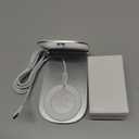 Magnetic Wireless Charger for iPhone 17/16/15/14/13/12 - Mag Charger+20W USB C Adapter, Fast Wireless Charging Stand/Pad with 5ft USB-C Cable for iPhone 17/16/15/14/13/12, Airpod-Gift for Men & Women (Silver)