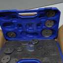 Orion Motor Tech 24pc Brake Caliper Compression Tool Set, Heavy Duty Brake Piston Compressor Tool and Wind Back Tool Kit for Brake Pad Replacement, Universal Disc Brake Caliper Tool Set with Blue Case