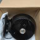 Vornado 560 Medium Air Circulator Floor Fan, 4-Speed, Quiet Fan for Bedroom, Office, Dorm Room, with Chrome Glide Bar Adjustable Tilt, Electric Cooling Fan, Black, Large