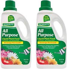 All Purpose Liquid Plant Food 32 Oz - Fast Release Fertilizer For Indoor & Outdoor Plants Pack Of 2