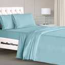Mueller Luxury 4 Piece Twin XL Sheet Sets - Ultra-Soft 1800 Series, Cooling & Breathable Twin XL Bed Sheets, Hotel Quality Bedding, Deep Pocket up to 16" - Hypoallergenic, Wrinkle-Resistant, Aqua