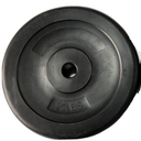 25Lb Rubber Black Weight 1 Inch Diameter Bar Hole 1 Ft Diameter 2" Tall