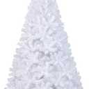 7Ft-Artificial-PVC-Christmas-Tree-W-Stand-Holiday-Season-Indoor-Outdoor-White