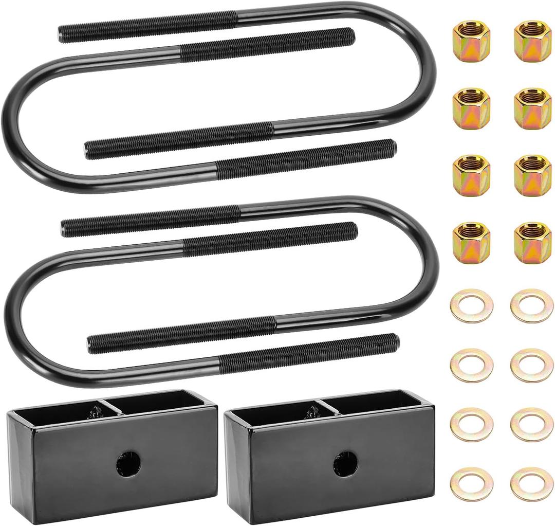 2inch Rear Lift Blocks Fit for Dodge Ram 1500 2002-2008, Fit for Ram 2500 2003-2009, Leveling Lift Kit Fit for Ram 2500 RWD 2010, Fit for Ram 3500 2003, Fit for Ram 3500 2004-2010