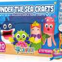 Craftikit 20 Under the Sea Arts & Crafts Kits for Kids Mermaid & Sea Animal Paper Crafts for Girls & Boys Ages 4-10 Preschool Art Supplies & Toddler Craft Set