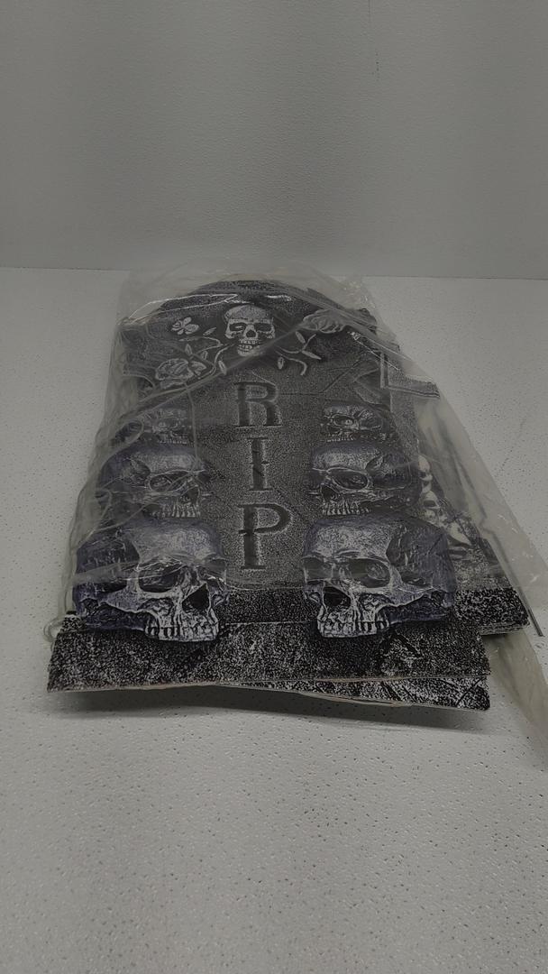 6 Pcs Halloween Tombstone Decorations Small Tombstone Miniature Tombstone Halloween Decor Tombstone Ornaments Halloween Party Decoration Rip Halloween Stickers Outdoor Grey Foam