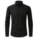 Men's Long Sleeve Shirt, Black, Size: L