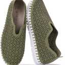 Project Cloud Womens Shoes - Lightweight Summer Loafers for Women with Memory Foam Insole - Breathable Womens Loafers - Perfect Summer Shoes for Women 2025 (Rose, Olive, 9)