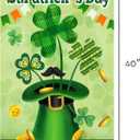 7 x St Patrick's Day Flag,Shamrock St Patricks Flag 28 x 40 Inch Clover House Flag for Garden and Home Decorations