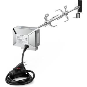 Hygrill Rotisserie Kit for All Hygrill 4-Burner Built-in Gas & Charcoal Grills, Grill Rotisseries with Motor, Spit Rod, 2 x 4-Prong Forks, Complete Holders, and Fixing Screws Hygrill Rotisserie Kit for All Hygrill 4-Burner Built-in Gas & Charcoal Grills, Grill Rotisseries with Motor, Spit Rod, 2 x 4-Prong Forks, Complete Holders, and Fixing Screws