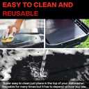 Grill Mats for Outdoor Grill, (10 pcs) Non Stick BBQ Grill Mat Grilling Mat, BBQ Grilling Accessories, Heavy Duty, Reusable and Easy to Clean, Grill Sheets for Gas Charcoal and Electric BBQ (Black)