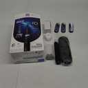 Oral-B iO Deep Clean + Whiten Rechargeable Electric Toothbrush with Visible Pressure Sensor, 2 Minute Timer, 5 Cleaning Settings, 1 iO5 Limited, 3 Toothbrush Heads, Travel Case & Refill Holder, Black