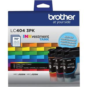 Brother LC4043PKS of Standard Yield Cyan, Magenta and Yellow -Ink -Cartridges(Pack of 3)