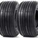 AR-PRO (2-Pack) 13x6.50-6 Tubeless Lawn Mower Tires - 4 Ply Replacement Tires for Riding Lawn Mowers, Garden Tractors, Yard Trailers & Utility Carts-Straight Rib Tread, 600 LBS Load Capacity