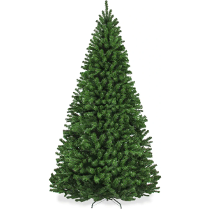 Best Choice Products Artificial Christmas Tree, 7.5ft Premium Unlit Realistic Spruce Holiday Décor w/Dense Branches, Easy Assembly, Metal Base