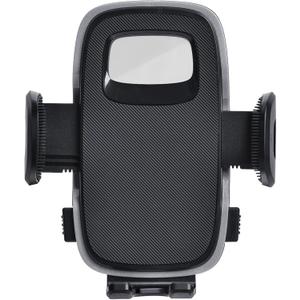 Universal 17mm Ball Mount Phone Holder Clamp for Car Mount Replace [Dual Head Screen Phone Holder Clip Head Accessory] (Black)