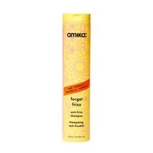 amika forget frizz anti-frizz shampoo | smoothing, humidity protection, up to 72 hour frizz control
