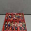 Aoriher 12 Pcs Christmas Nutcracker Ornament Small Wooden Soldier Hanging Decorations Nutcracker Figure Christmas Ornament for Xmas Tree Decoration Figure