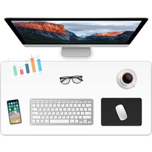 Clear Desk Pad Blotter 16 32 Inches Transparent Plastic Desk Mat 1.5mm Thick Rectangular PVC Desk Cover Vinyl Table Protector for Office Computer Writing Desk Tabletop Dresser Night Stand