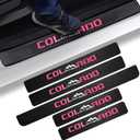 6 x 5 PCS Car Door Sill Protector, 4D Carbon Fiber Wrap Car Door Edge Guards, Entry Guard Door Sill Strip Scratch Anti-Dirty, Protection for All Car Models