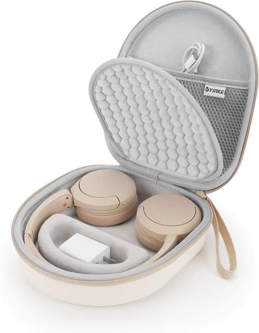 Yinke Hard Case for WH-CH510 /JBL Tune 510BT Headphone, Travel Protective Cover Storage Bag(White)