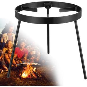 Campfire Tripod for Cooking - Campfire Cooking Equipment, Outdoor Fire Pit Stand, Portable Cast Iron Open Camping Tripod cookware for Dutch Oven,Grill,Lodge,firepit