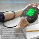 Blood Pressure Monitor for Home Use, Upper Arm Wide Range Cuff Fits Pediatric to Large Adult, Easy to Use Accurate Systolic Diastolic Readings, Includes USB Cable & 4 AAA Batteries