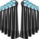 Replacement Brush Heads for Oral B iO 3/4/5/6/7/8/9/10 - Cross Bristle Design, Medium Firmness - 10 Pack