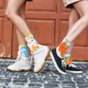 2 Pairs Easter Socks 3D Fun Animal Socks Novelty Bunny Carrot Pattern Easter Basket Essentials Stocking Rabbit Gift for Spring Holiday Men Women