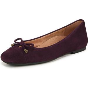 Vionic Klara Ballerina/ Skimmer Shoes Winter Plum Suede 9.5 M