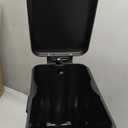 Small Trash Can with Lid Soft Close-10L/2.6 Gal Stainless Steel Outdoor Dog Poop Garbage Can-Metal Waste Bins with Pedal for Bathroom Bedroom Office-Black