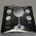 OVENTE 7'' Tabletop Makeup Mirror with 1X/7X Magnification, 360 Swivel Design and Double-Sided Free-Standing Vanity Mirror Perfect for Dresser, Bedroom and Office Desk, Polished Chrome MNLCT70CH1X7X