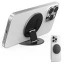 KERZEAT Two-Sided Magnetic Phone Ring Holder for MagSafe, Magnetic Cell Phone Grip Stand Finger Ring Kickstand Compatible with iPhone / 17/ 16/ 15/ 14/ 13/ 12Pro Max Accessories (Black Metal)
