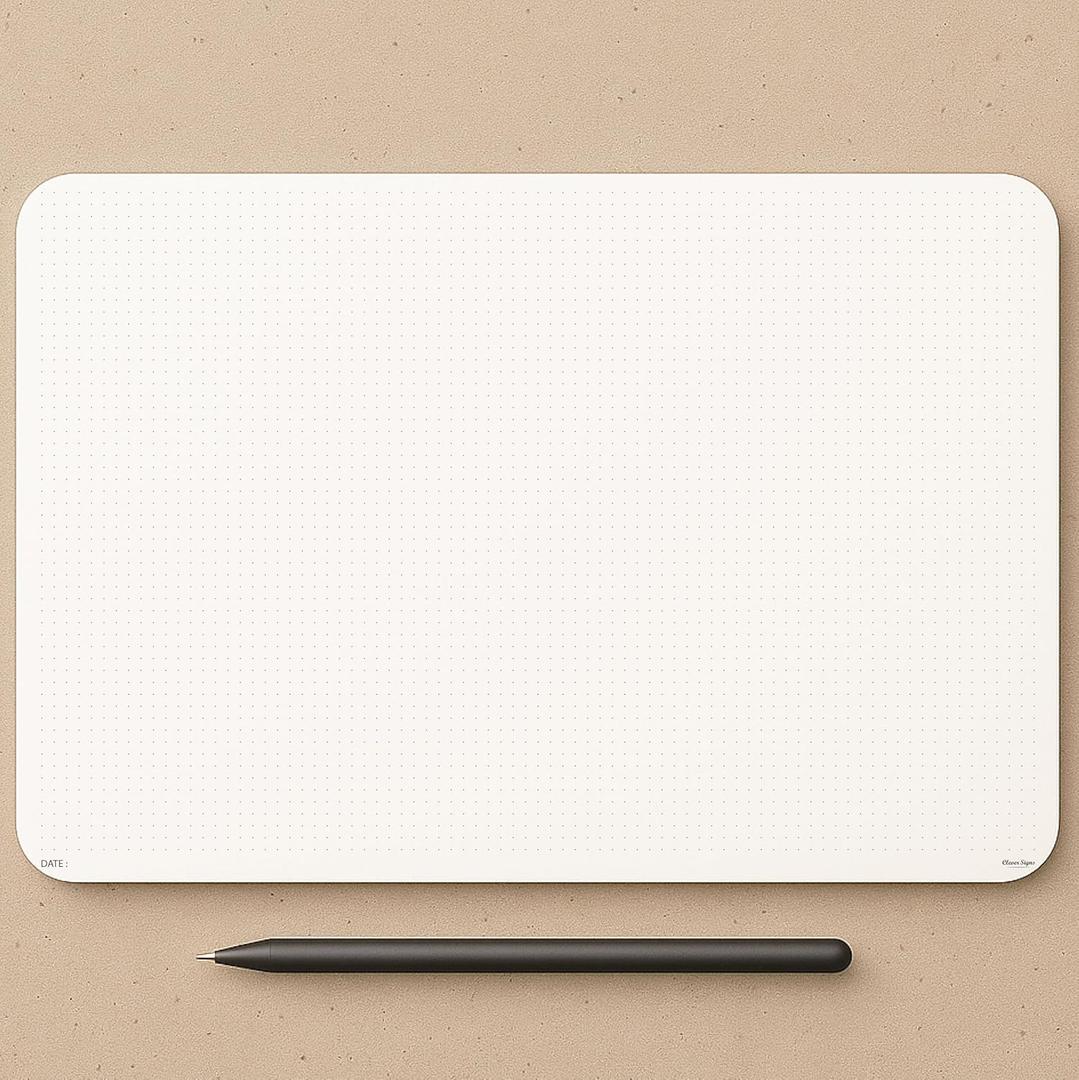 CLEVER SIGNS A3 Dot Grid Notepad (11,70" x 16,55") - XLarge Dotted Memo Desk Pads-Premium Paper with Cardboard Back Support - Ideal for Note-taking, Planning, Sketching, and Journaling